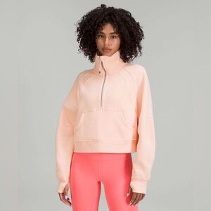 Lululemon Scuba Oversized Funnel Neck Half-Zip
In Peach Satin— Size XL/XXL